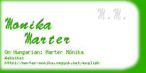 monika marter business card