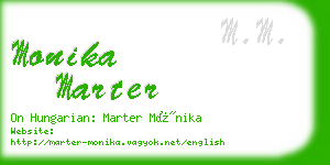 monika marter business card